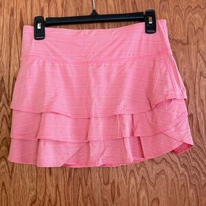 Athleta Coral Layered Tennis Skirt